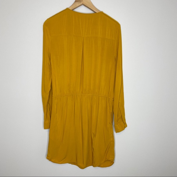 Banana Republic Mustard Yellow Shirt Dress Tunic - Picture 2 of 8